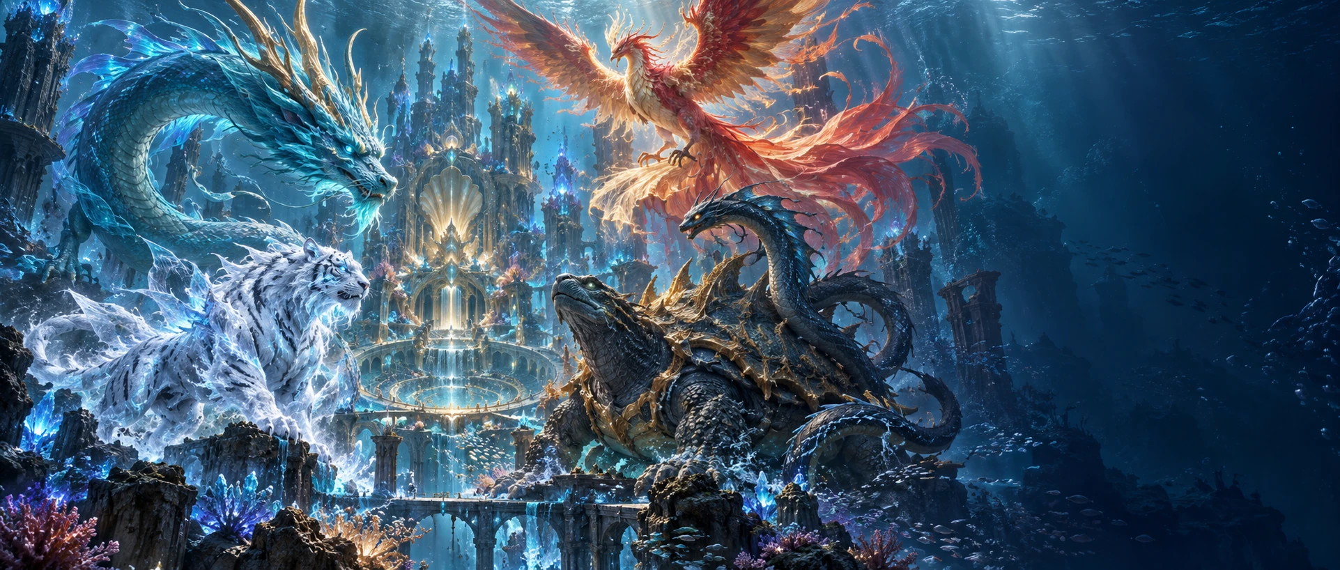 深海神兽竞技场原创游戏场景